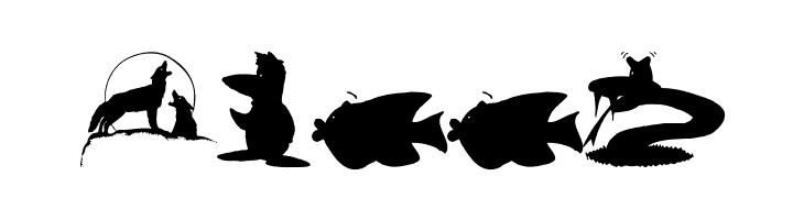 AnimalShadowsDrei  Free Fonts Download