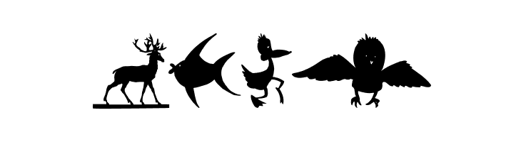 AnimalShadowsDrei  Free Fonts Download