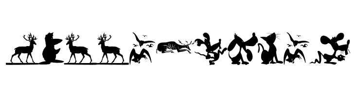 AnimalShadowsDrei  Free Fonts Download