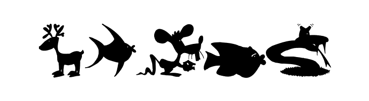 AnimalShadowsDrei  Free Fonts Download