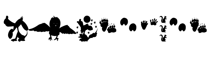 AnimalShadowsDrei  Free Fonts Download