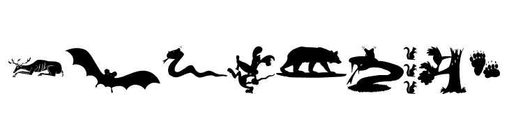 AnimalShadowsDrei  Free Fonts Download