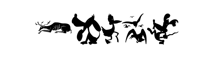 AnimalShadowsDrei  Free Fonts Download
