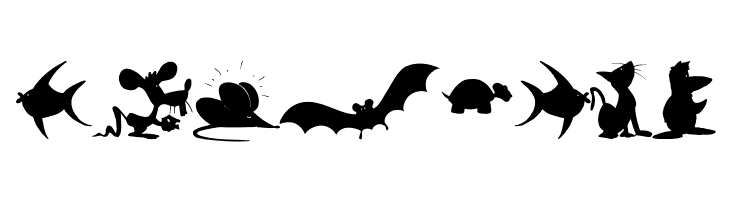 AnimalShadowsDrei  Free Fonts Download