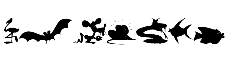 AnimalShadowsDrei  Free Fonts Download