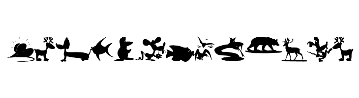 AnimalShadowsDrei  Free Fonts Download
