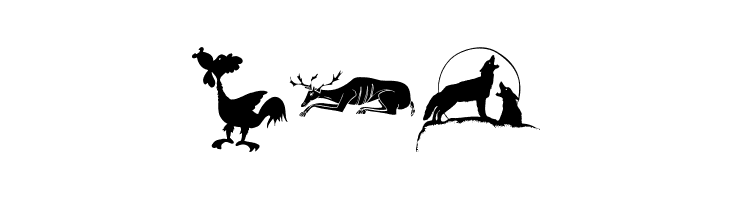 AnimalShadowsDrei  Free Fonts Download