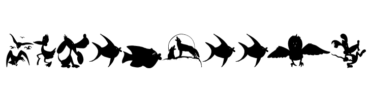 AnimalShadowsDrei  Free Fonts Download