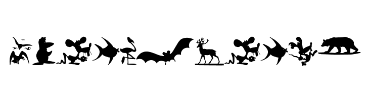 AnimalShadowsDrei  Free Fonts Download