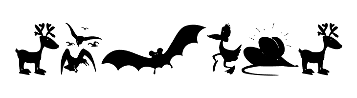 AnimalShadowsDrei  Free Fonts Download
