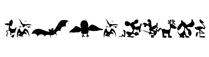 AnimalShadowsDrei  Free Fonts Download
