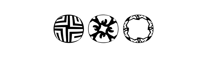 RoundPieces-06  Free Fonts Download