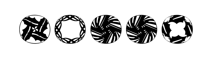 RoundPieces-06  Free Fonts Download