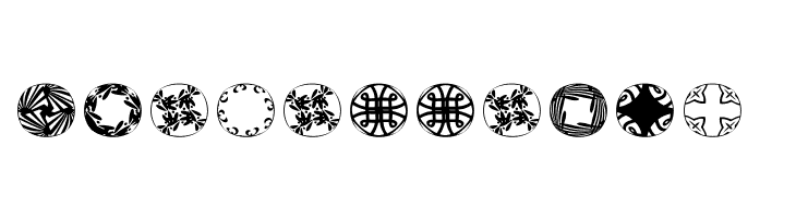 RoundPieces-06  Free Fonts Download