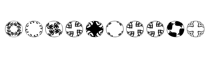 RoundPieces-06  Free Fonts Download