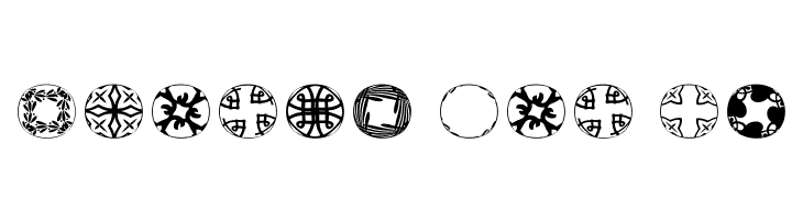 RoundPieces-06  Free Fonts Download