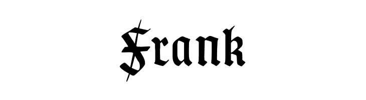 Frank TypographerGotisch Schmuck Font