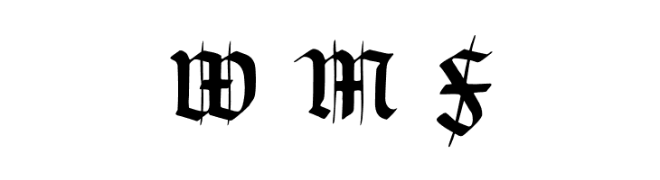 TypographerGotisch Schmuck  Free Fonts Download