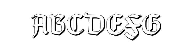TypographerGotisch Schatten  Free Fonts Download