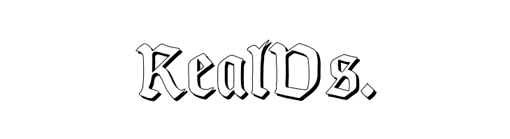 TypographerGotisch Schatten  Free Fonts Download