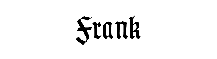 Frank TypographerGotisch Schmal Font