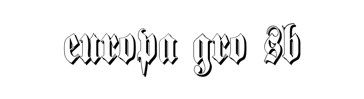 Schmalfette Fraktur Schattiert  Free Fonts Download
