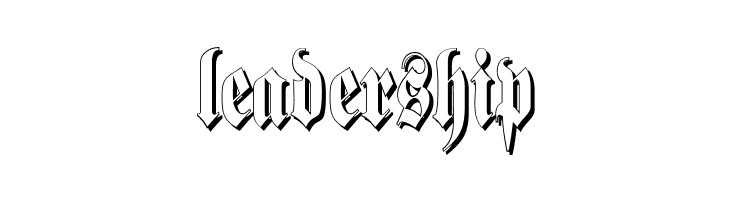 Schmalfette Fraktur Schattiert  Free Fonts Download