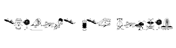 HalloweensUfos  Free Fonts Download