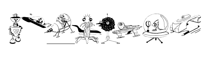 HalloweensUfos  Free Fonts Download