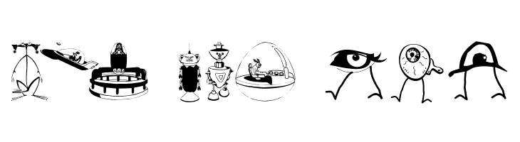 HalloweensUfos  Free Fonts Download