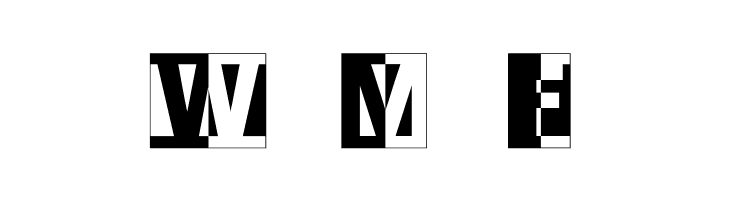 LogoHalfnHalf  Free Fonts Download