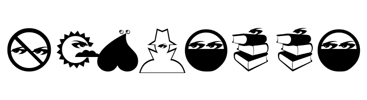 Characters  Free Fonts Download