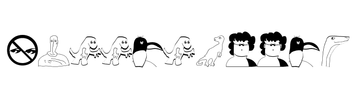 Characters  Free Fonts Download