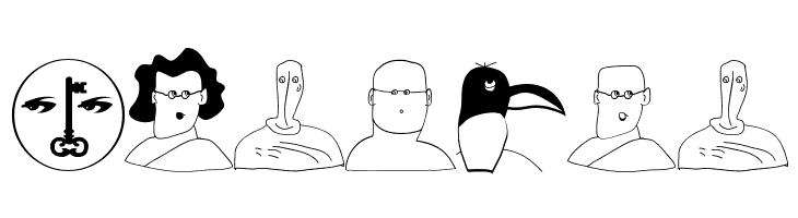 Characters  Free Fonts Download