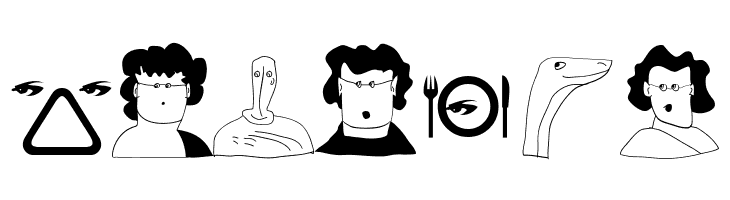 Characters  Free Fonts Download