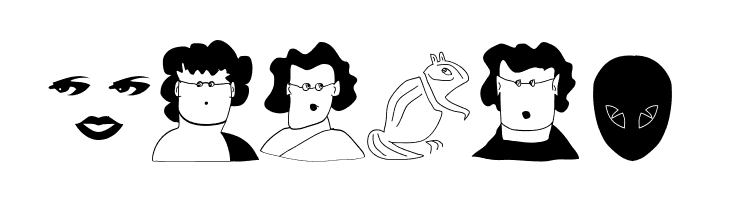 Characters  Free Fonts Download