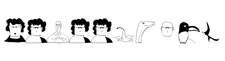 Characters  Free Fonts Download