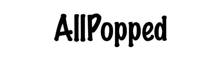AllPopped Marker Felt Font