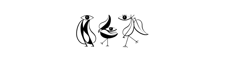 KleinsBirdsNoTen  Free Fonts Download