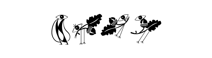 KleinsBirdsNoTen  Free Fonts Download