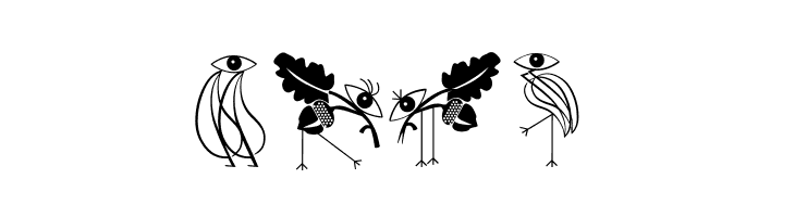 KleinsBirdsNoTen  Free Fonts Download