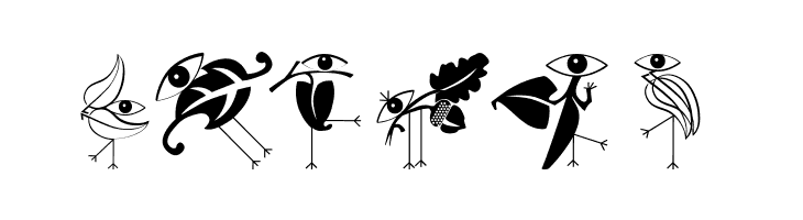 KleinsBirdsNoTen  Free Fonts Download