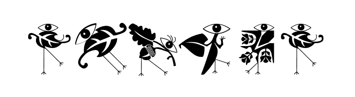 KleinsBirdsNoTen  Free Fonts Download