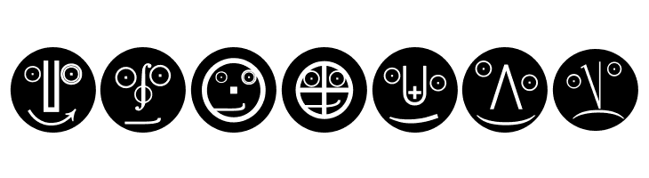 MathEmoticonsInverse  Free Fonts Download