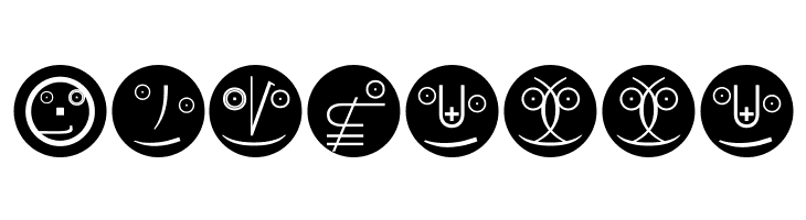 MathEmoticonsInverse  Free Fonts Download