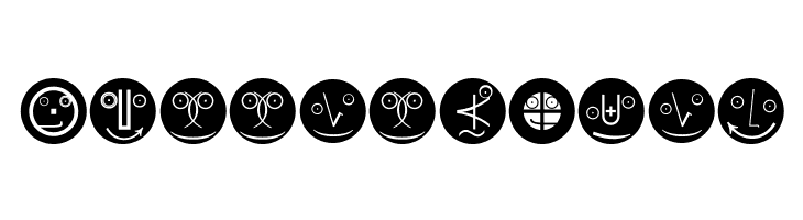 MathEmoticonsInverse  Free Fonts Download