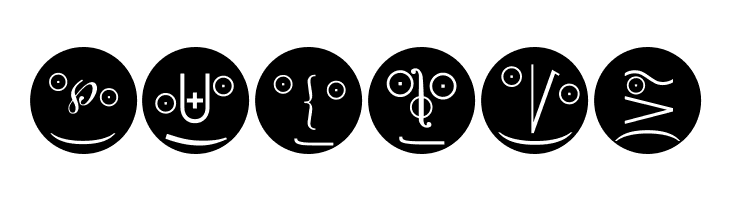 MathEmoticonsInverse  Free Fonts Download