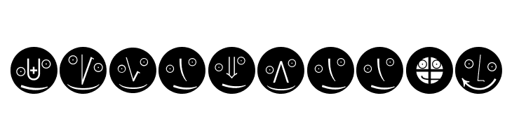 MathEmoticonsInverse  Free Fonts Download