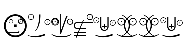 MathEmoticonsOne  Free Fonts Download