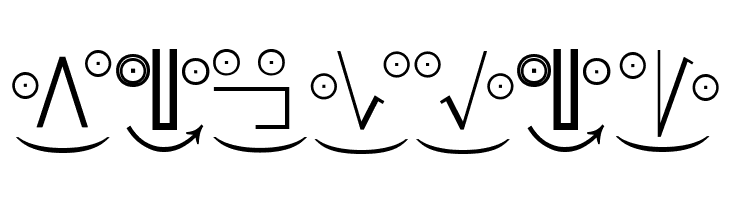 MathEmoticonsOne  Free Fonts Download